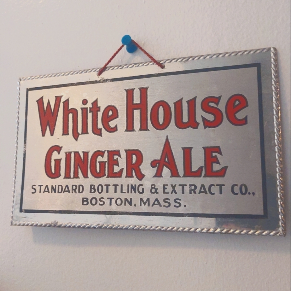 Vintage Metal Sign White House Ginger Ale